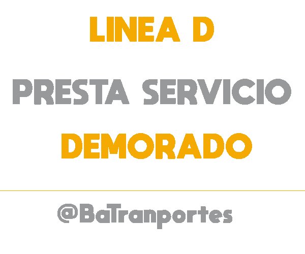 BaTransportes's tweet photo. Línea D
Catedral - Congreso de Tucumán
Servicio con demora debido a un problema técnico https://t.co/l4yGlussou