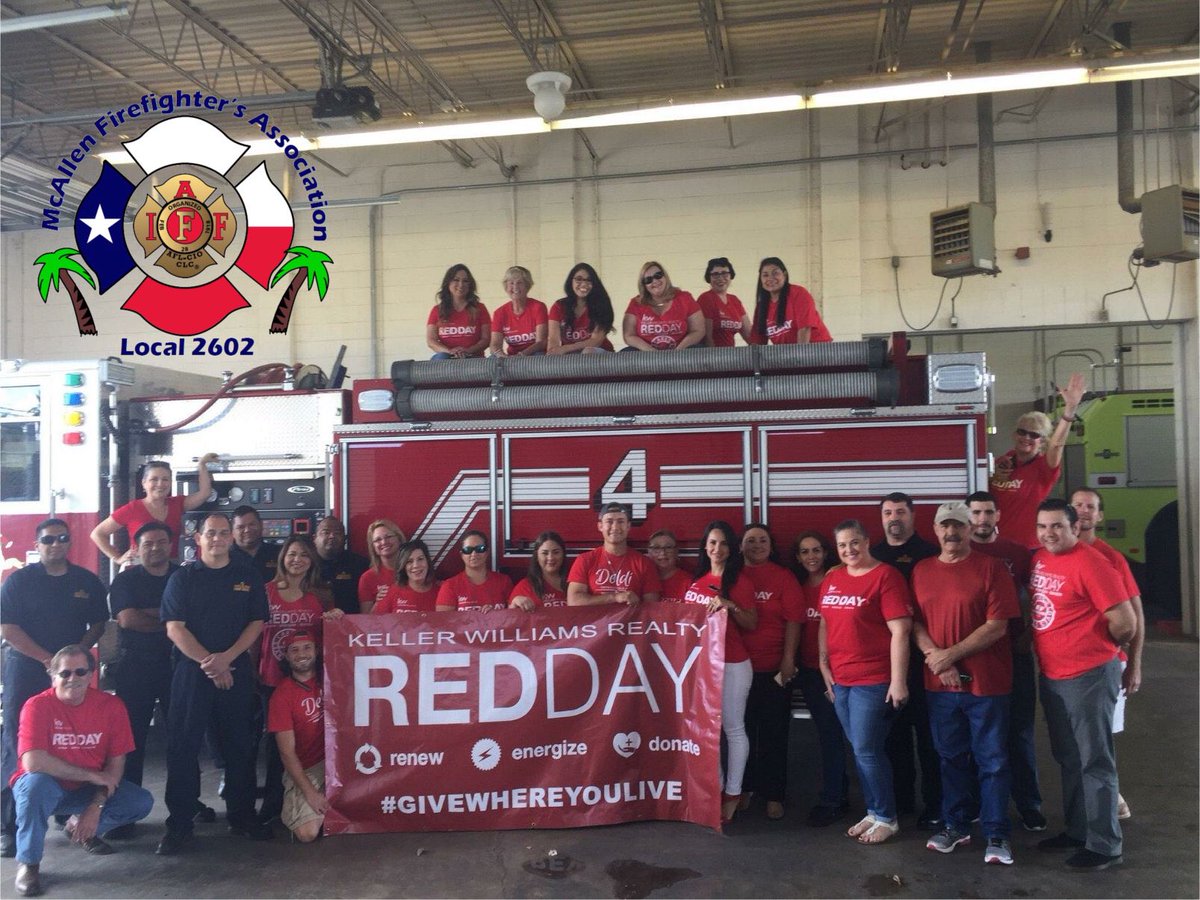 mcallenfire2602's tweet photo. A big “Thank You” to Keller Williams Realty for donating care packages and providing lunch to McAllen Firefighters today as part of their annual RED Day. We’re very grateful and honored by your caring gesture!#givewhereyoulive #REDDay2018 https://t.co/hm0YCaehjR