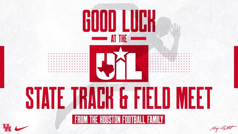 UHFBRecruiting's tweet photo. Best of luck to all those competing in the @uiltexas State Track Meet! #UILState #GoGetTheGold �� https://t.co/4mhmOetzNp