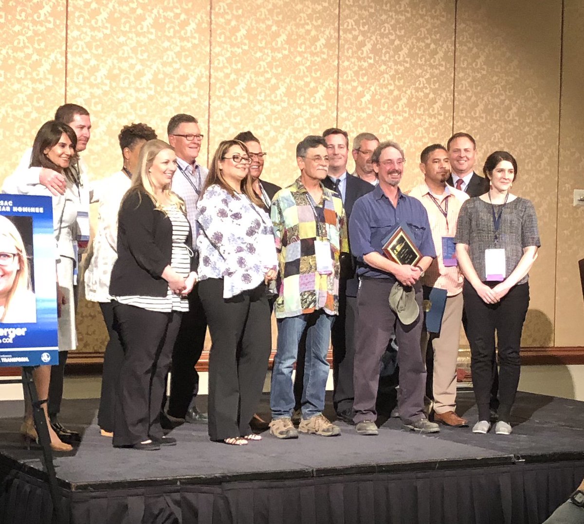 SJCOEoneProgram's tweet photo. So proud @TheSJCOE was represented well at #JCCASAC2018 Teacher of the Year with our nominee @ymenchaca1 https://t.co/wJwCzSFaHI
