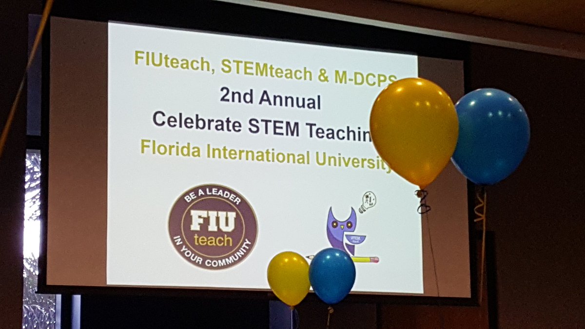 MDCPSSTEAM's tweet photo. Thank you @FIUTeach for celebrating and promoting #MDCSPSSTEM current and future teachers. @MDCPSMath @MDCPSSci https://t.co/9xRxi3OjAU