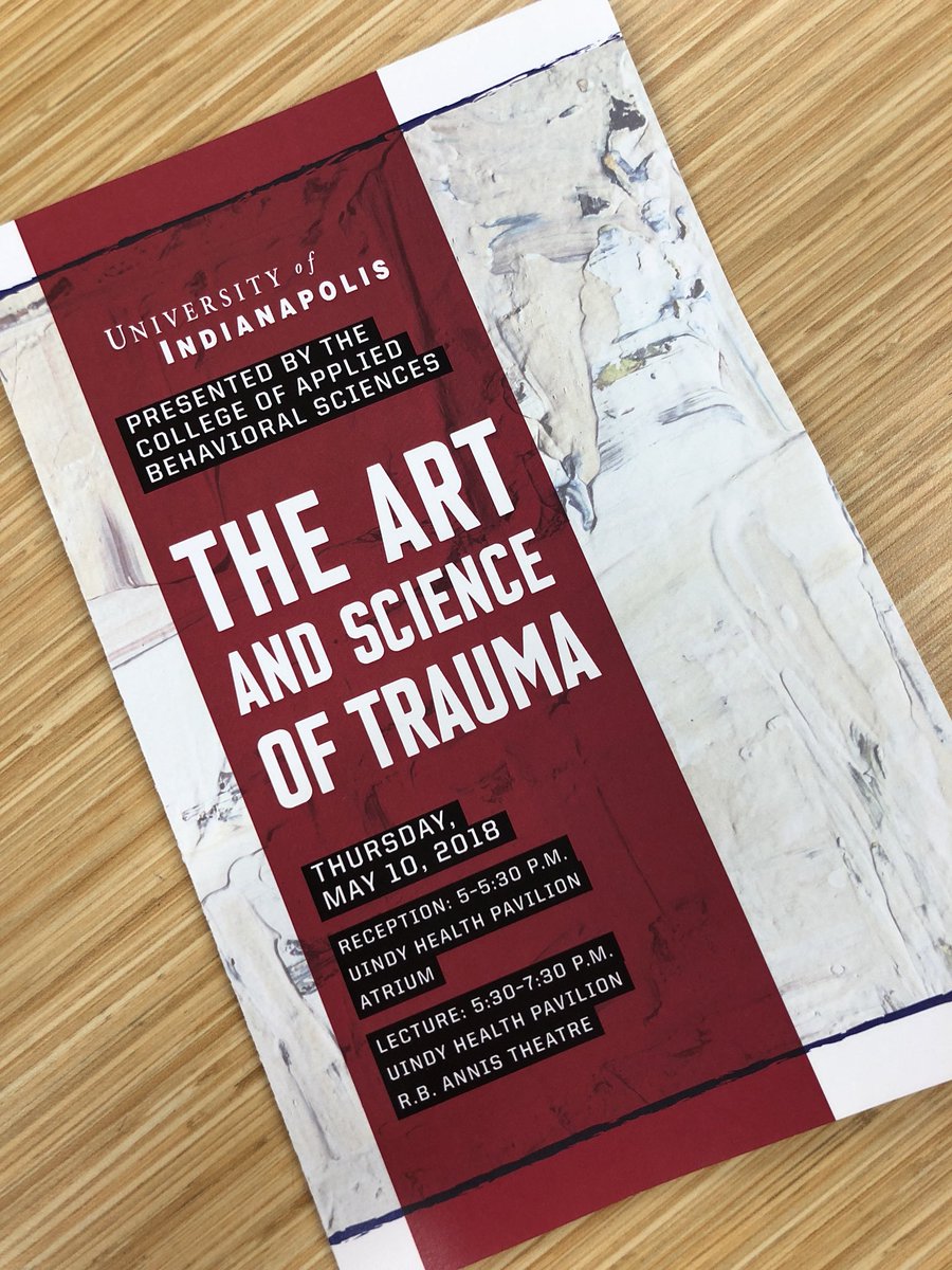 RileyArtTherapy's tweet photo. Attending The Art and Science of Trauma by Dr. Noah Hass-Cohen at @uindy #artpsychotherapy #arttherapy https://t.co/YwoVsHucZh