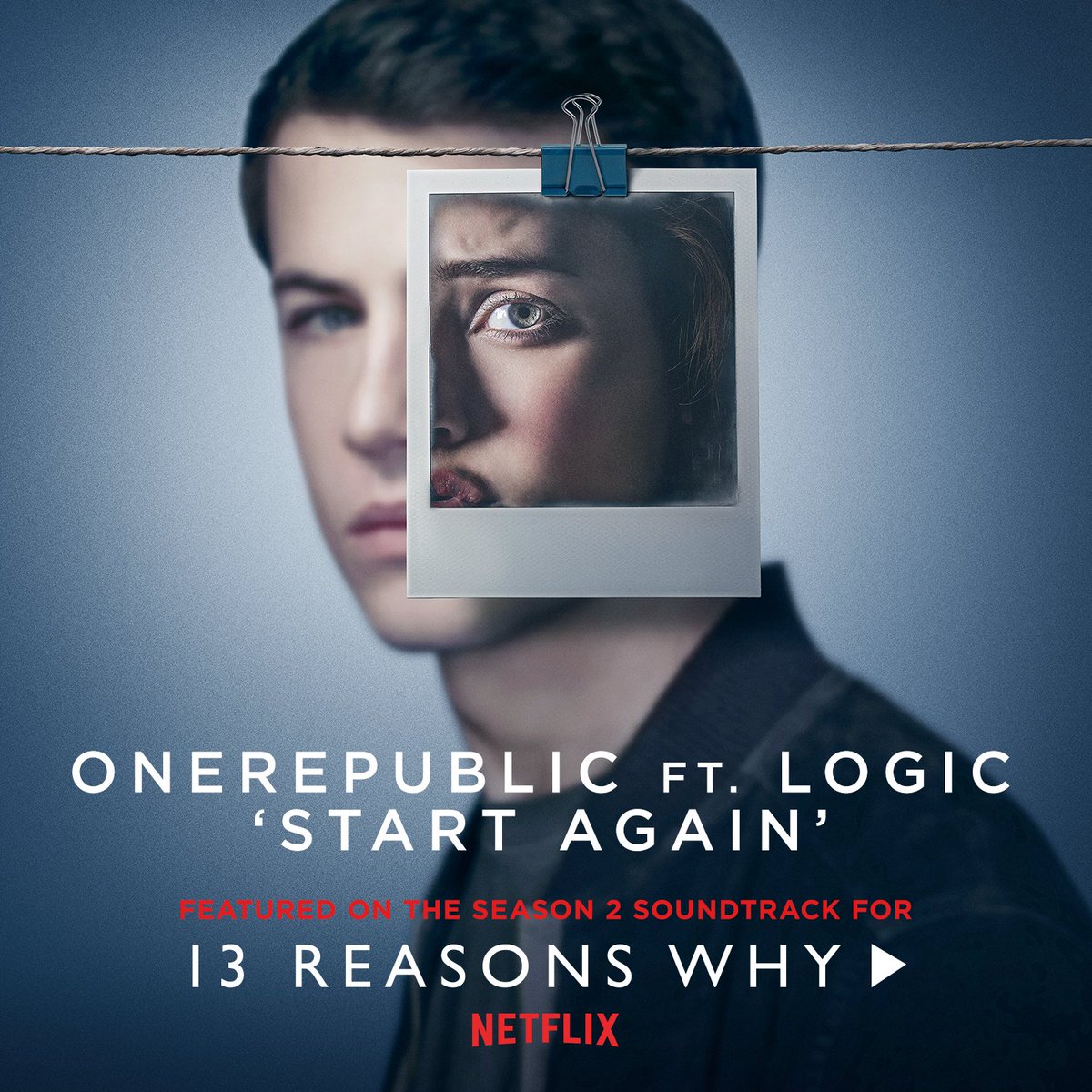 OneRepublic's tweet photo. Start Again feat.@Logic301
Released May 16th on the @13ReasonsWhy season 2 soundtrack. Pre-order now: https://t.co/NO9OY0R5nb https://t.co/KOmmvRnGBb