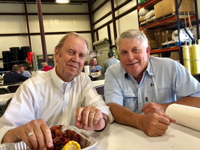 MSInsuranceDept's tweet photo. Commissioner #MikeChaney and his good friend @GeorgeMalvaney talked insurance issues over lunch with Malvaney's #E3 clients. https://t.co/O7mDGBiQK3