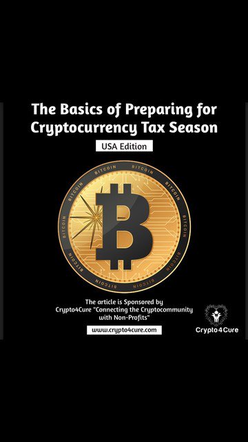 Crypto4Cure's tweet photo. The Basics of Preparing for Cryptocurrency Tax Season (USA Edition) 🇺🇸
Click here to download PDF: https://t.co/ikpvpB5N6x

#cryptotaxes #crypto4cure #taxtips 
#irs #btc #nonprofits #taxdeductions #charities #bitcoin #litecoin #etherium #crypto #cryptocurrency #tax #laws https://t.co/AVeTuedXLw
