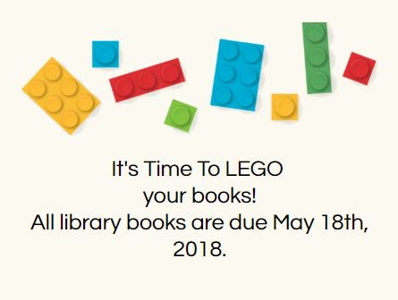 Due to STAAR testing the library will be closed on Monday, May 14th- Wednesday, May 16th.

All books are due back to the library by Friday, May 18th, including books that parents have checked out.