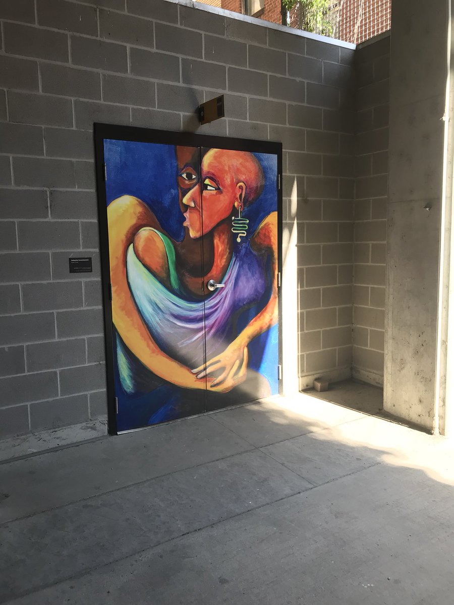 louisvillewater's tweet photo. Seen the downtown alley art? .@Downtown_Lou celebrates installing 104 pieces of art on alley doors.  We love that one is on our Chestnut Street door.  #publicart #louisvillelove https://t.co/MC8BGjKCIH