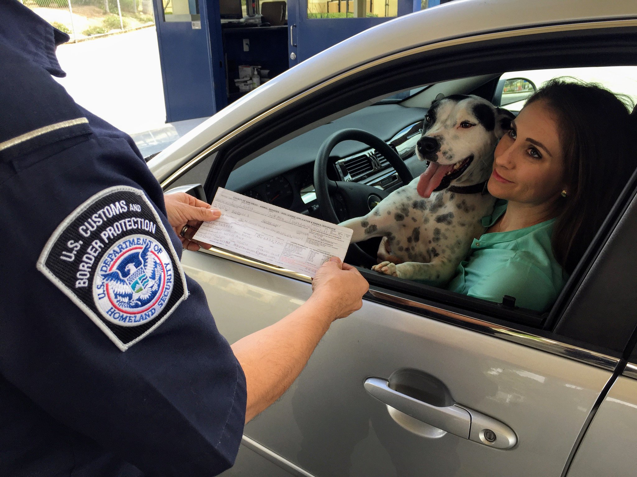 CDC on Twitter "A Customs and Border Protection officer checks a dog’s rabies vaccination