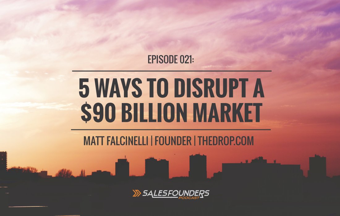 5 ways TheDrop is #disrupting a $90Billion #apparel industry ow.ly/7V2s30dUEAu  #salesfounders #ecommerce #podcast @MattFalcinelli