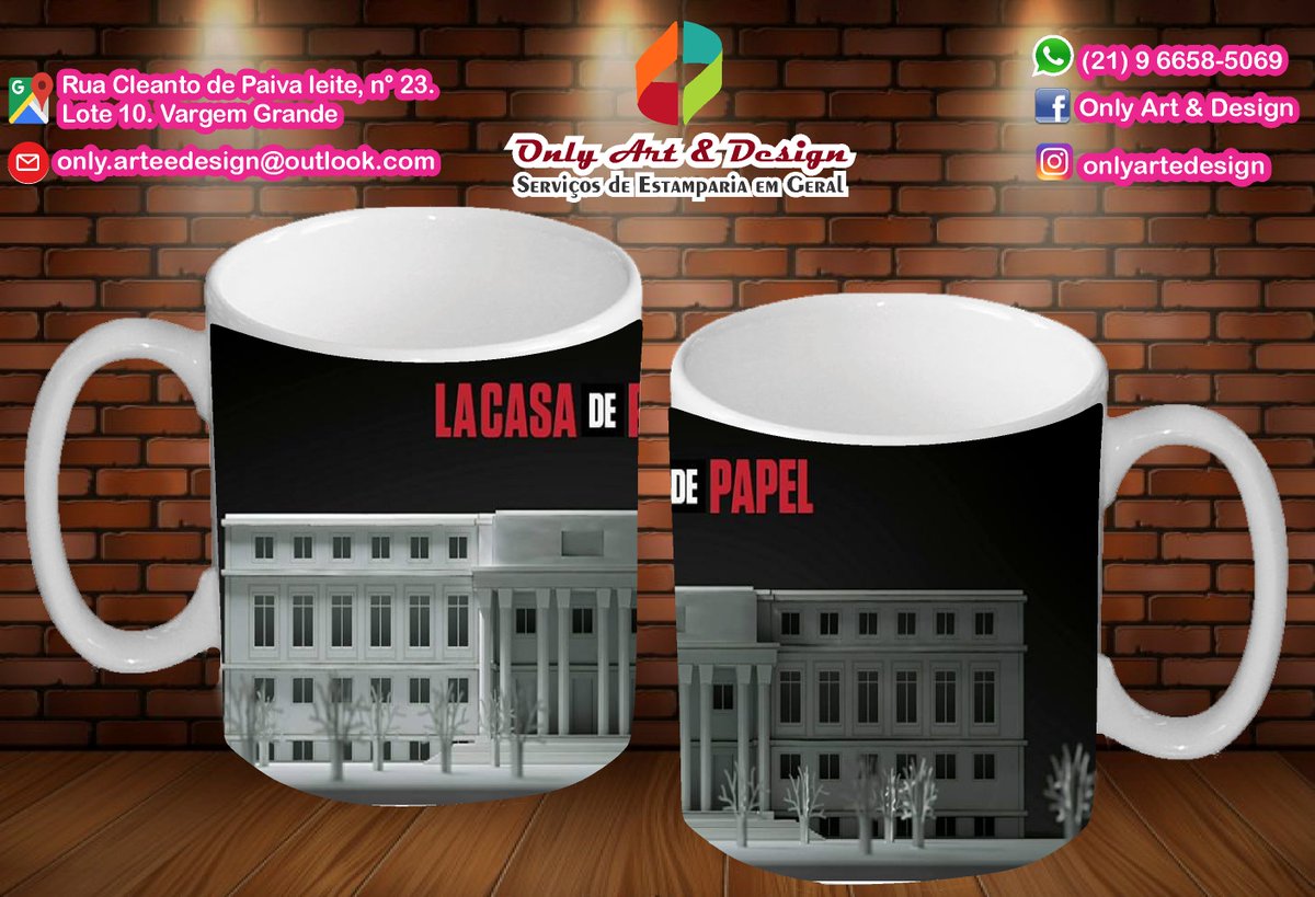 OnlyArteDesign's tweet image. A série queridinha do momento na sua caneca 😍❤️
Aqui na Only você encontra essas e muuuitas estampas disponíveis para você personalizar sua caneca do seu jeitinho.
Personalizamos com qualquer tema. Como você desejar.
Venha para a Only e arrase!!
#LaCasaDePapel #LaCasaDePapel3