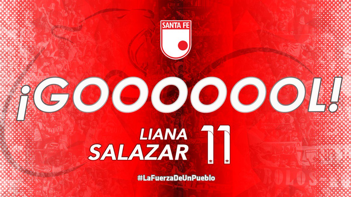 SantaFe's tweet photo. ¡¡GOOOOOL CARDENAL!! ¡¡GOOOOOL DE LA CAPI @LianaSalazar11 !!! 

#TULxSFE ⏱59 |0x3| 🇲🇨🦁♀

¡Somos #LaFuerzaDeUnPueblo! https://t.co/htlb7AlyER