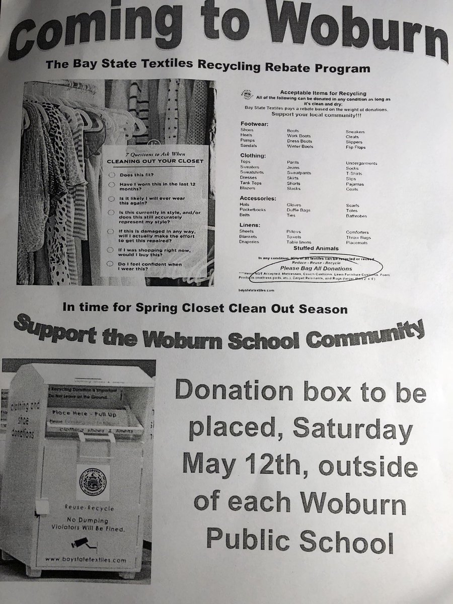 laulreb's tweet photo. Spring Cleaning Season is here! Our donation box will be placed on Saturday, May 12th!
@WPS_Shamrock https://t.co/KP8UR4YYB6