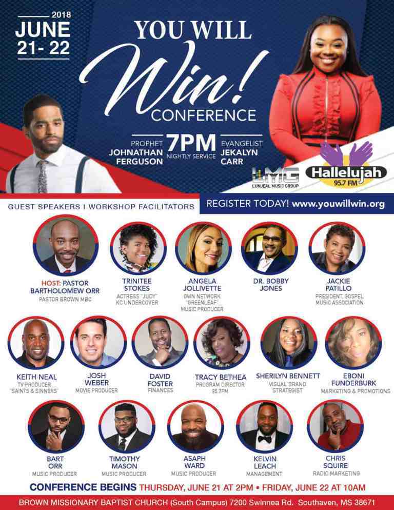 Ms B On Twitter Icymi Jekalyn Carr You Will Win Conference 1st Round Of Speakers Announced Jekalyncarr Jonathanferguson Youwillwin Gospelnews Https T Co Fywuxsrnwi Https T Co Xlq8w09d2h twitter