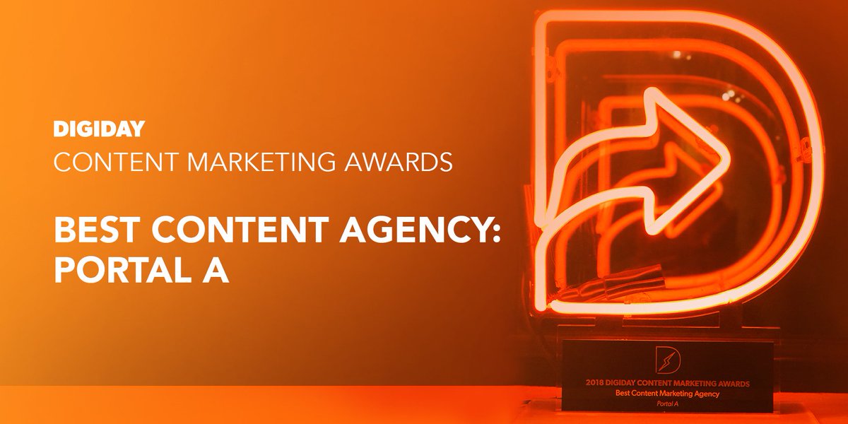 🌊 Big waves in 2018‼️

Thank you <a href="/Digiday/">Digiday</a> for naming us CONTENT AGENCY OF THE YEAR at the #DigidayAwards last night. 🏆