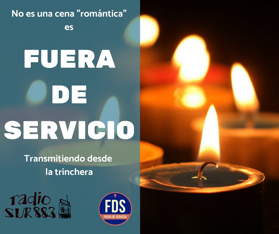 FDS883's tweet photo. Aunque @OficialEdesur dejó a @Radio_Sur sin luz y a 326 familias sin agua, @FDS883 sale igual de 22 a 23 por https://t.co/GJ9M50oVh9 🎙️🎙️🎙️ #MartesIntratable #RezandoAlFondo #Devolvelaluz #BastaDeTarifazos #lacomunicacionesunderecho https://t.co/cLCW5OBrLd