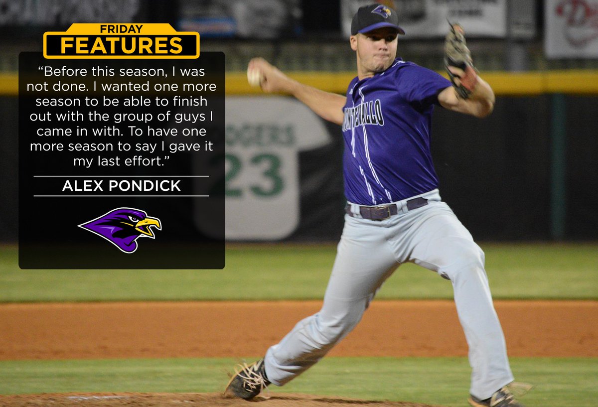 GulfSouth's tweet image. Montevallo's Alex Pondick bounced back from Tommy John surgery to lead the league in ERA and be named First Team All-GSC. Tomorrow, we'll share his story. #FridayFeatures