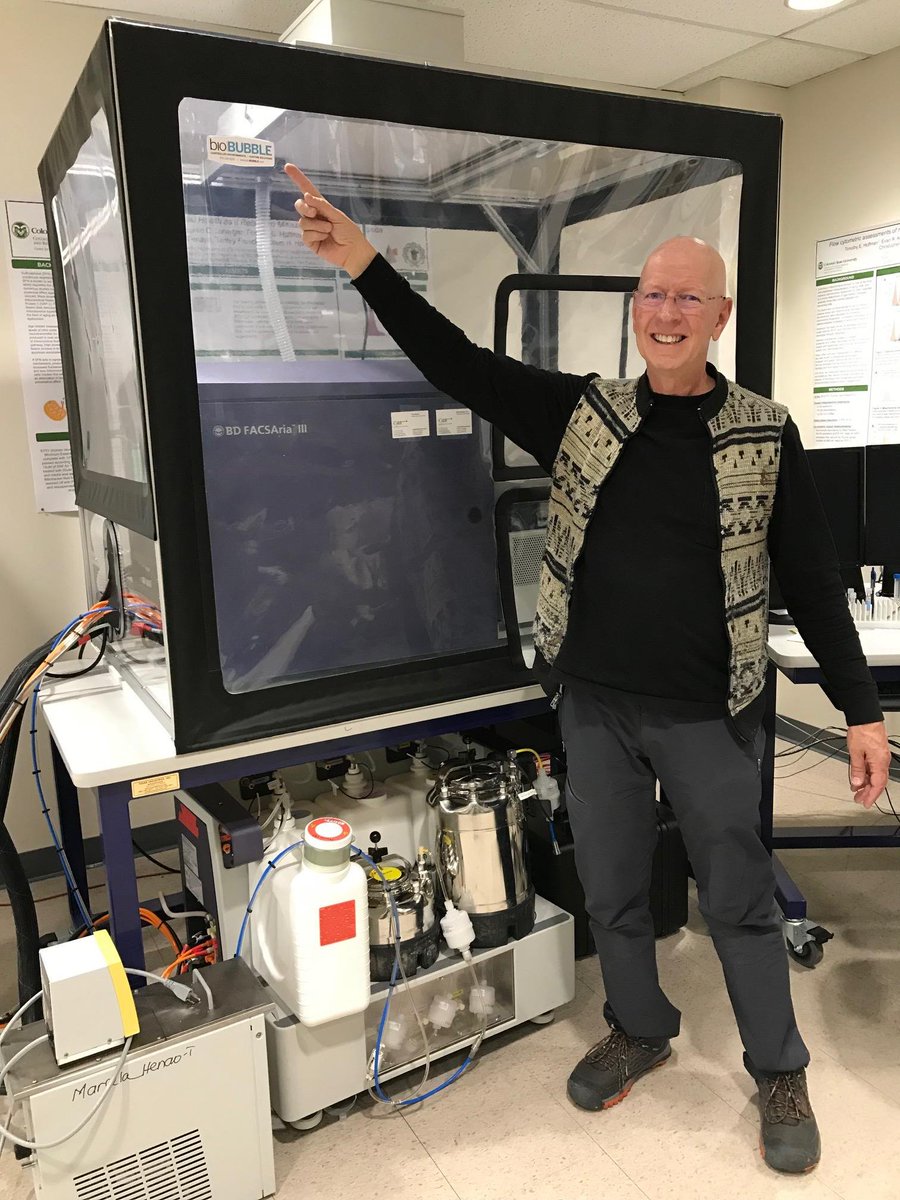 Our bioBUBBLE installation was done on April 19, and everything is working great! BSL2+ sorting jobs are now available at the CSU Flow Cytometry Facility!