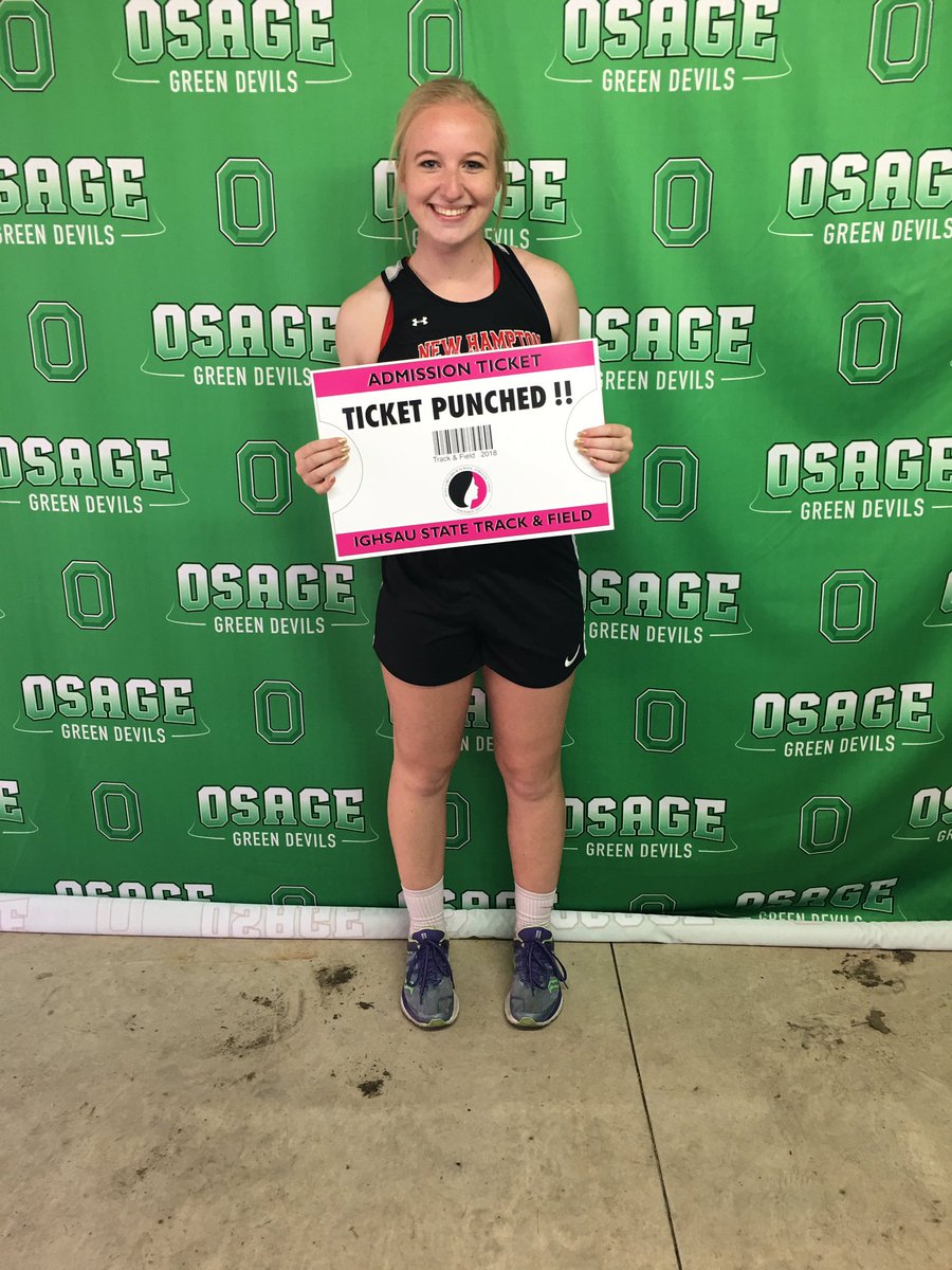 1st place - New Hampton!! #highjump #ticketpunched #osage #ighsau