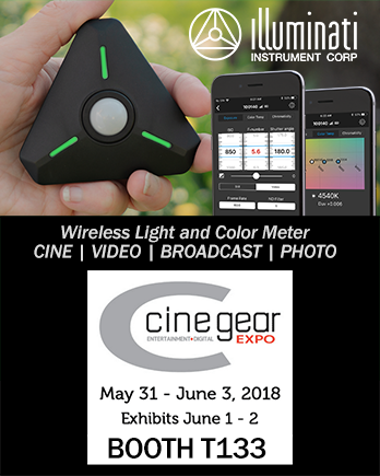 illuminatiinstr's tweet photo. Looking forward to showing makers of moving images how to save time lighting at Cinegear 2018, June 1&amp;2, The Studios at Paramount, Hollywood. #lightmeter #colormeter #colortemperature #cinegearexpo @CineGearExpo #exposuremeter #lighting #directorofphotography #illuminatimeter https://t.co/gVKCqOnogV