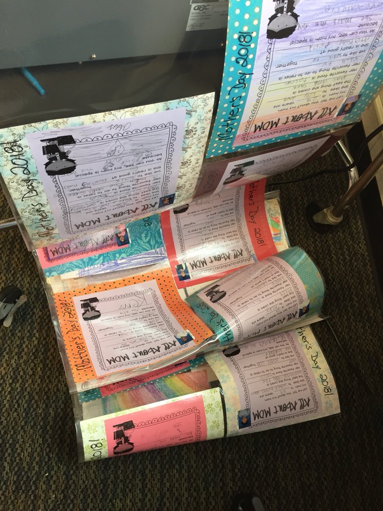 briannoonanshow's tweet photo. Today in #subland I went laminator crazy getting my #2ndgrade student’s #MothersDay gifts ready. #longtermsub #substituteteacher #educationalnomad #projects #hotplastic #laminate #irvingpride https://t.co/LPTQE12rmk