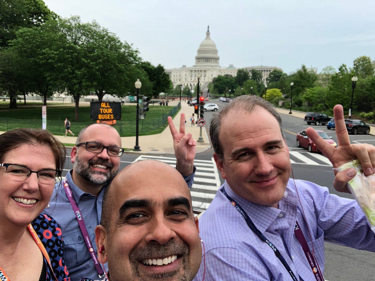 sanjay_puri's tweet photo. Evening tour on the Big Bus at #AvalaraCRUSH18 with @avalara colleagues! @jodyrodgers, @ellenwixted, Rob Stephenson! https://t.co/pcbOQG46cP
