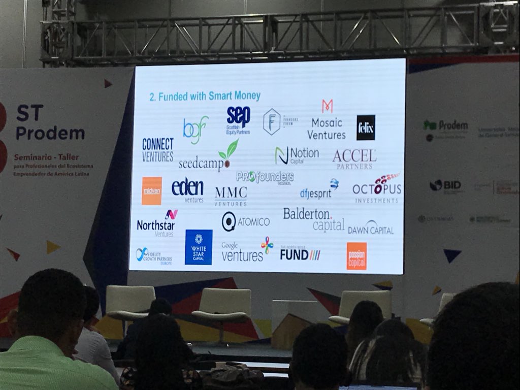 UtecVentures's tweet photo. Los startups requieren smart capital, inversionistas que además de dinero generen valor al startup. #STProdem2018 #STProdemMedellin @StartupNation https://t.co/9kG6TipDof
