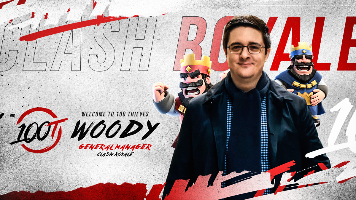 Welcome <a href="/Woody_CR/">Woody_CR</a> as our Clash Royale General Manager. Woody brings a wealth of experience from coaching &amp; casting, up to the CR World Finals last year. We're thrilled to have him on 100 Thieves and cannot wait to share more news soon on our <a href="/ClashRoyale/">Clash Royale</a> League team. #100T