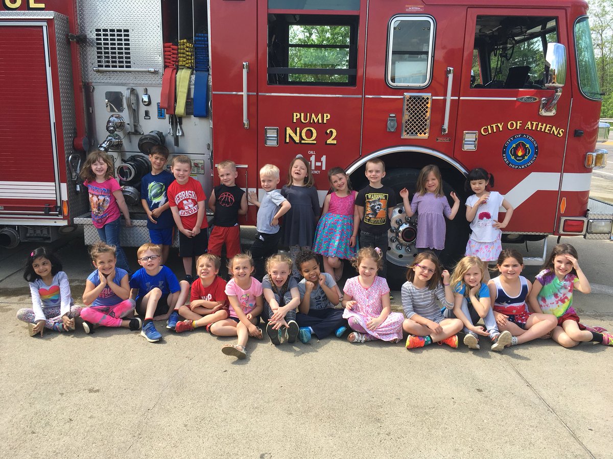 ms_bowlingacsd's tweet photo. These Kindergarteners LOVED visiting the Athens Fire Department today! 🚒👨🏻‍🚒 Thanks so much for having us AFD!@AthensCitySD @AthensSuper https://t.co/xH6RWKwYks