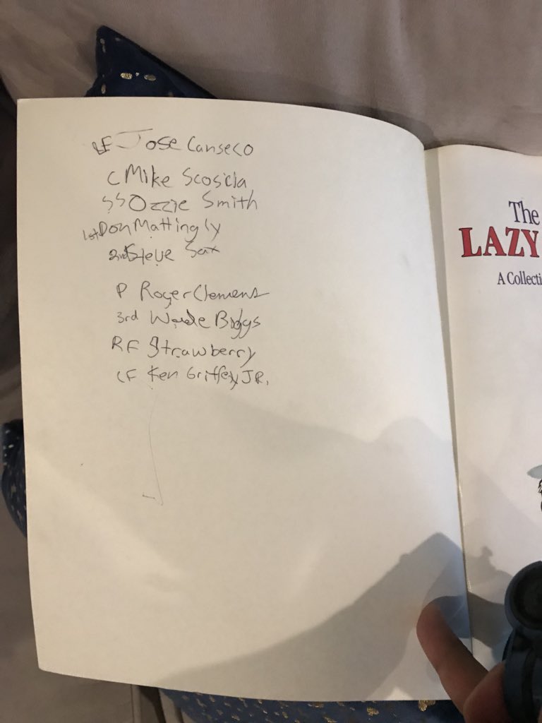 sahadevsharma's tweet photo. My son was reading one of my old Calvin & Hobbes books from back when I was a kid and asked me to explain what the heck I wrote in there... https://t.co/OpHZ6jID6R