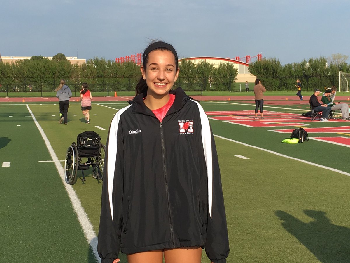 MaineSouthAth's tweet photo. Katie Dingle qualifies for IHSA state finals in the 100m hurdles and high jump. https://t.co/ZwwcSIv6h4