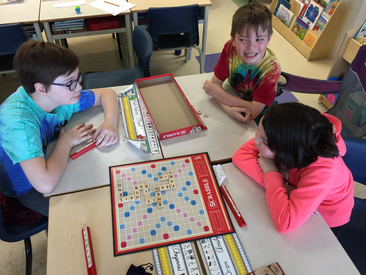 belinda_loder's tweet image. Learning through play. Using the game Scrabble for Word Work. #grade3fun #playbasedlearning #wordwork @HTEK6 @NLESDCA