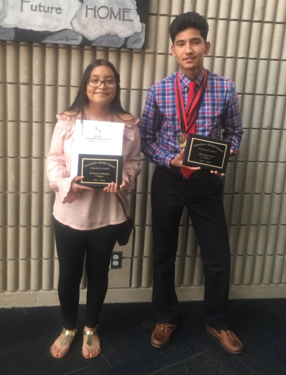 MelanieRVilla's tweet photo. Congrats to the @IMS_Indians Principal’s Award Winners Joel and Brianna! https://t.co/SjP1QolSKL