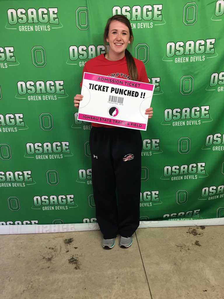 2nd place - New Hampton!! #highjump #ticketpunched #osage #ighsau