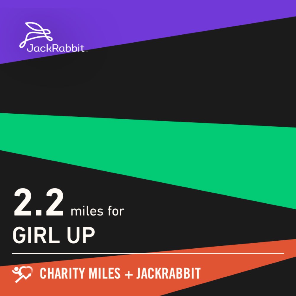 sarahclundgren's tweet photo. 2.2 @CharityMiles for @GirlUp. Thx @Jackrabbit for sponsoring me. #EveryMileMatters https://t.co/4lasi4MkXB https://t.co/15OEwW83oo