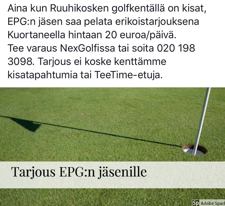 KuortaneG's tweet photo. Kisapäivien #vaihtoehto #kuortanegolf https://t.co/5GyzlznFyu