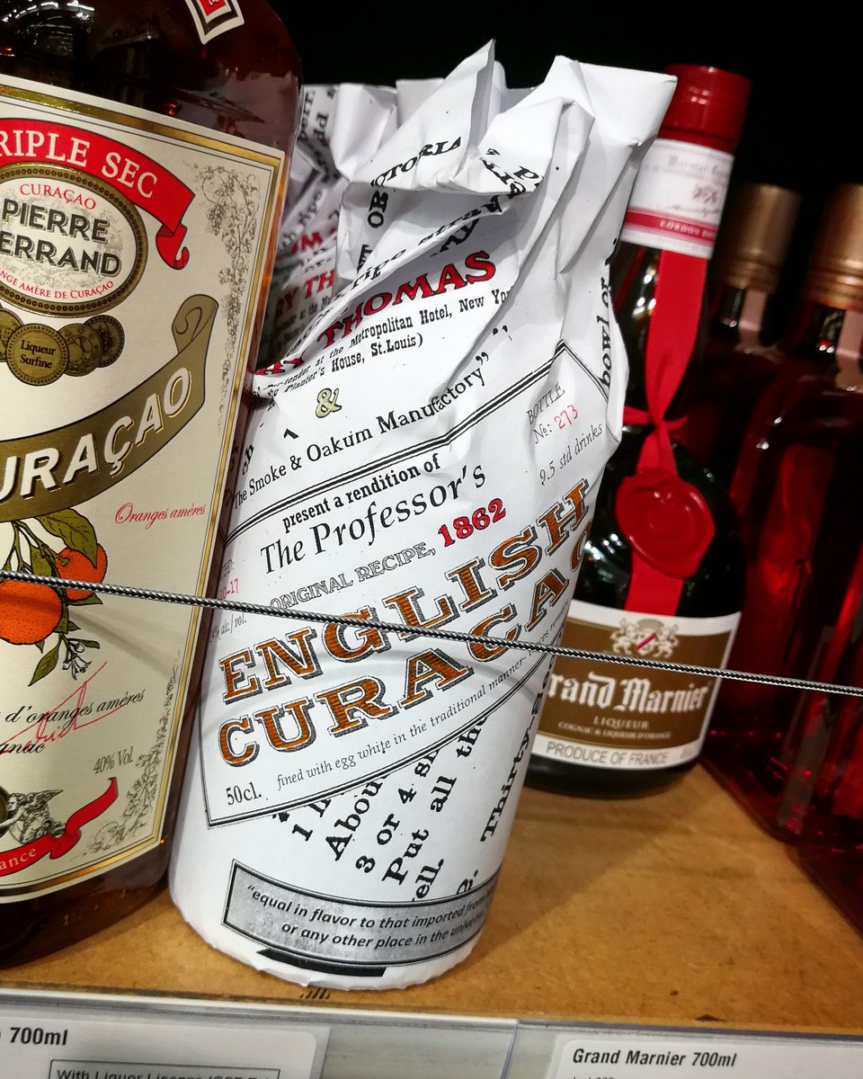 The rare and secretive J. Thomas English Curacao - seen at Moore Wilson's. Somebody call Attenborough