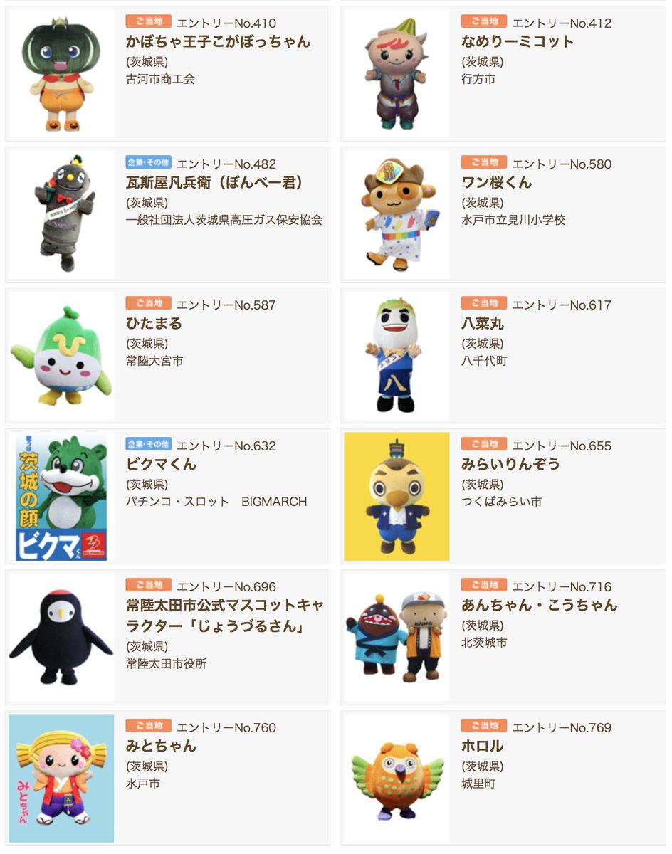いばキラtv ご当地キャラの日 茨城にもご当地キャラがた くさん みなさんは誰が好きですか T Co Awqve2rvx0 Twitter