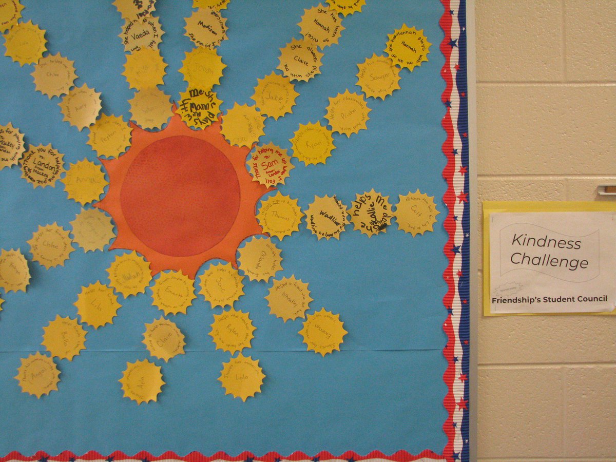 FriendshipElem's tweet photo. @dcsnc Friendship's Student Council sponsored "Random Acts of Kindness" by encouraging students to drop change in the "NC Flag Jar Fund" as they nominated fellow students for showing kindness. Kind Acts Abounded as enough money was raised to purchase a new NC flag! https://t.co/mP88oeUpny