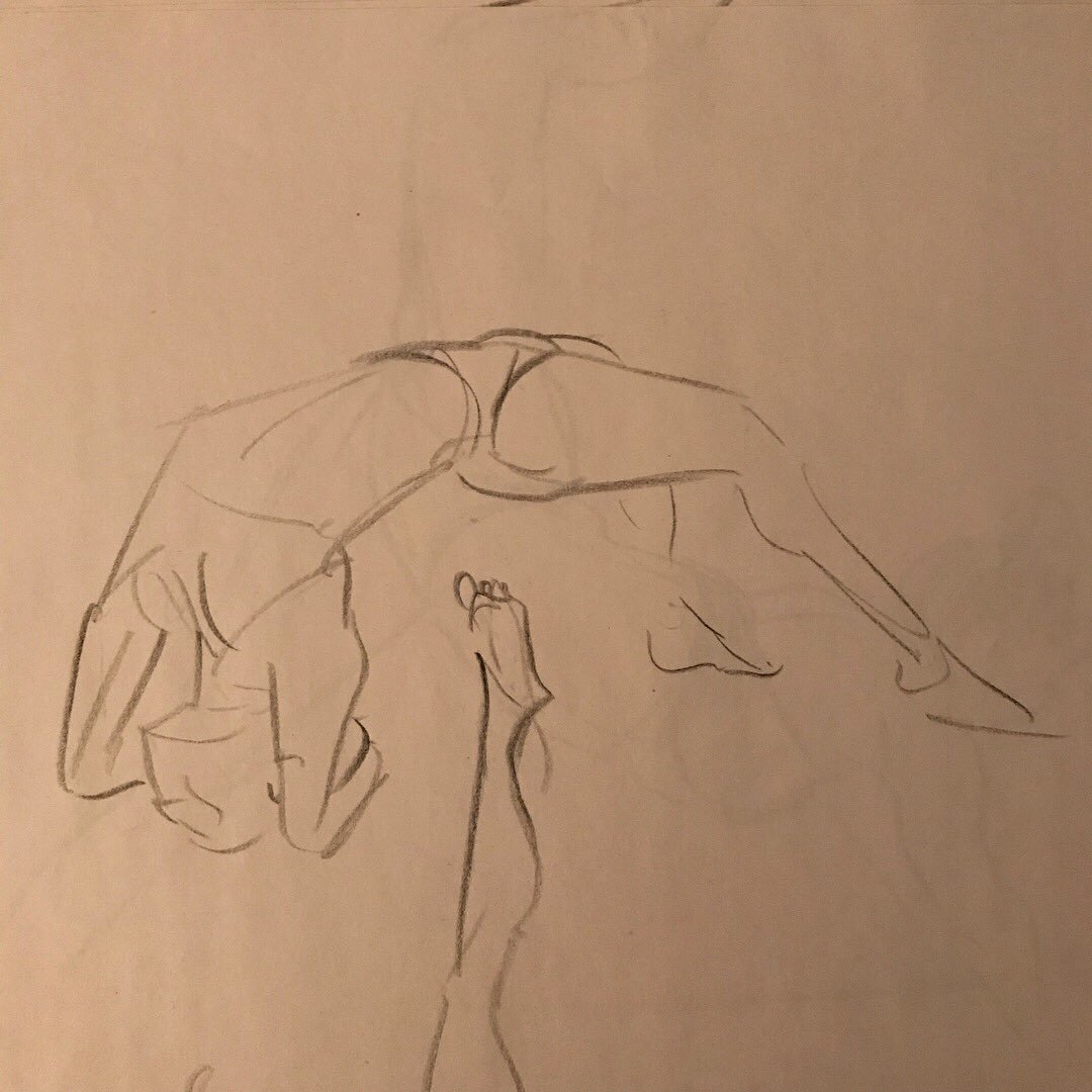 mark_tompkins's tweet photo. Life drawings from today with @kelleiamusic
...
#lifedrawing #sketchbook #drawing #chinagraph #model #pose #dance #fashion #instaart https://t.co/8nnSupnaPs