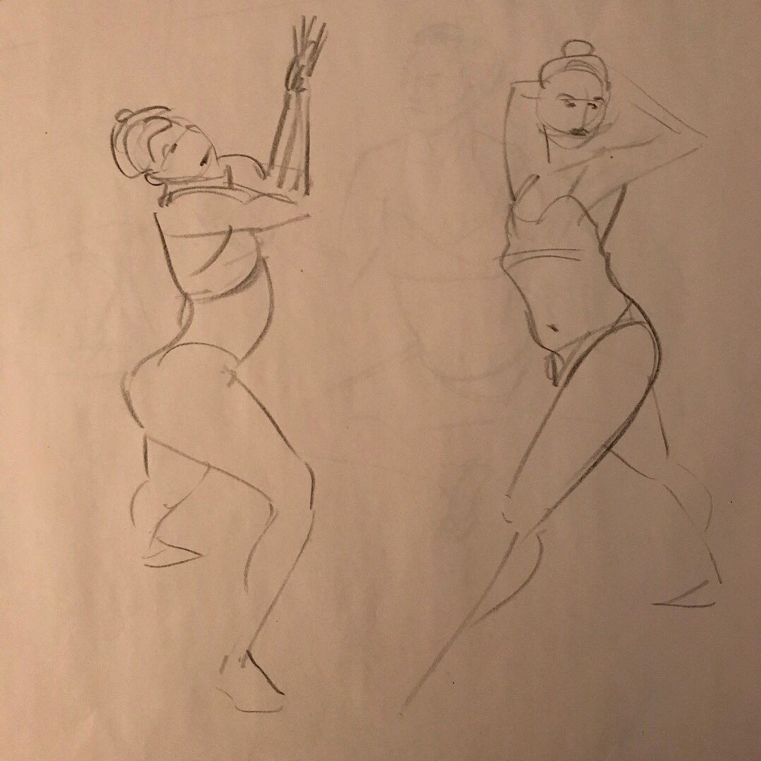 mark_tompkins's tweet photo. Life drawings from today with @kelleiamusic
...
#lifedrawing #sketchbook #drawing #chinagraph #model #pose #dance #fashion #instaart https://t.co/8nnSupnaPs