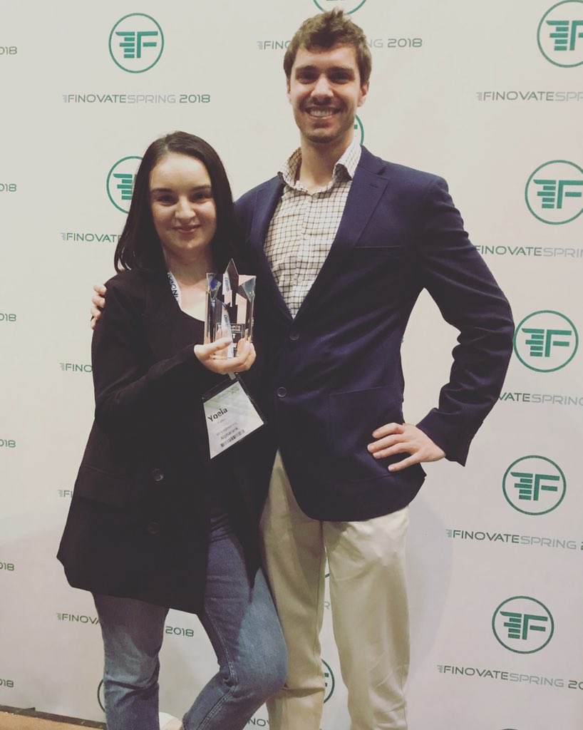 Alpharank's tweet image. Very grateful to win Best of Show for the second year in a row at @Finovate Thanks to everyone for their support!!!