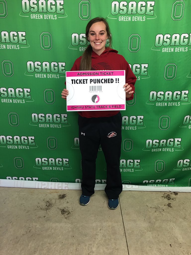 2nd place - New Hampton!! #longjump #ticketpunched #osage #ighsau