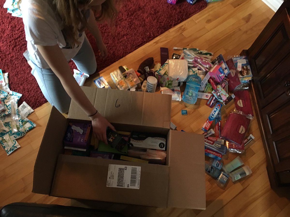 FCPkingston's tweet photo. Just a few photos of us in action a week ago assembling our care packages. We will be delivering our packages in the next few days! We would like to thank everyone for their support, but we’re not done quite yet😉stay tuned to learn about what’s in store &amp; the delivery process https://t.co/pwvi7bXzew