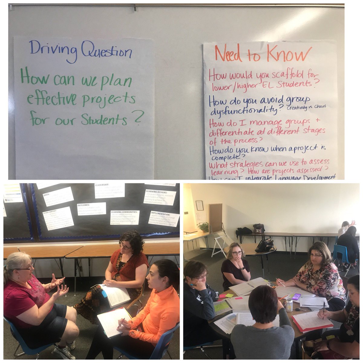 kjries's tweet photo. Ts in @WCSDTweet working together to create real world learning opportunities for their Ss. Getting feedback throughout the process is key to #pbl @BIEpbl @WCSDCurriculum #wcsdpbl https://t.co/MeDZlcFdyF