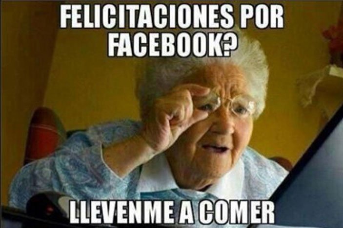 memenception's tweet photo. Así estarán varias viejitas este domingo 💔 ¡Deja de mirar memes un fin de semana y sácala a comer algo rico! 🧓 #GCV18 https://t.co/pxJoQhlI3N