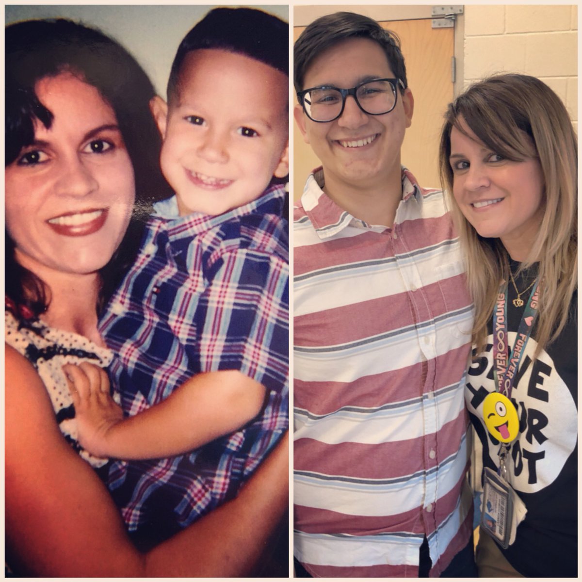 dmaldo_23's tweet photo. Today is Alex’s, my oldest son, last “official” day of high school and this evening he had the opportunity to visit with his first teacher! Life truly is full circle. I don’t think I could ever express how proud I am of him. #FlaglerBound #FutureLawyer #EarlyLearningIsKey https://t.co/9A3Fw4k4C6