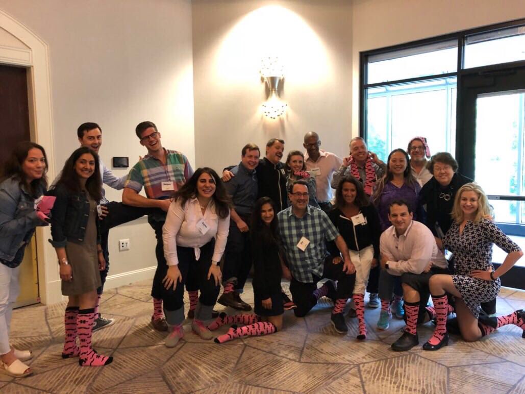 TheMindsetExp's tweet image. Honored to be a new member of the #pinksocks club. Looking forward to the annual galas, monthly meetings and product launches. #nicesocks @JayGerhart #iln18 @ILNmuse @Carolinas @TheBIF #innovation #healthcare