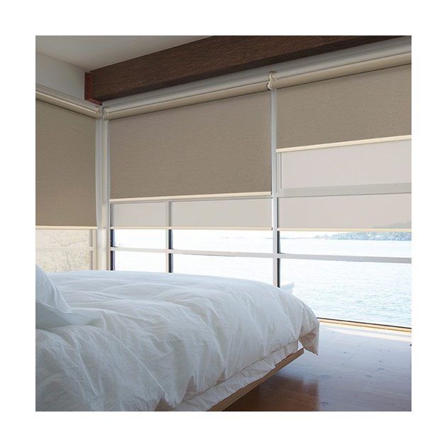 Friday Inspiration: Choose a combination of transparent and non-transparent fabrics to provide perfect night time privacy control. #lightandshade #luxaflexnz #lovethelight