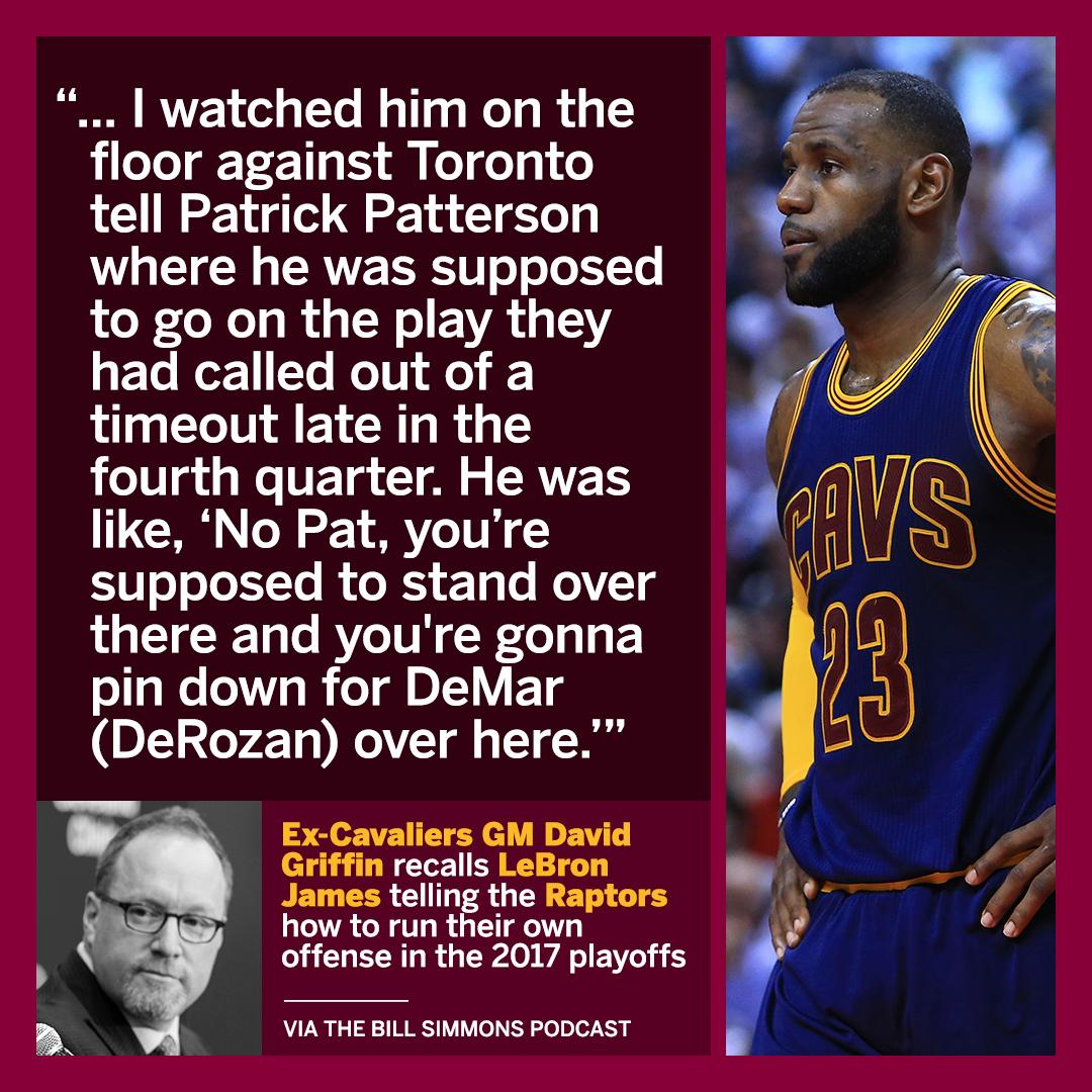 SportsCenter's tweet photo. LeBron told the Raptors how to run their own plays in the playoffs last year. https://t.co/ZprXd4wPjr