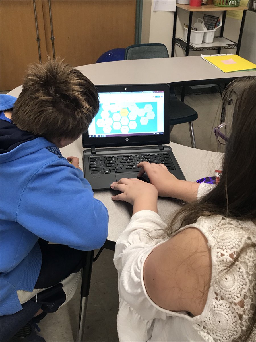Using hexagonal learning in math class #BASDpride